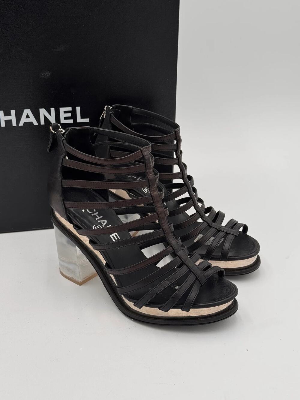 Chanel Cage Style Short Boots Booties size 36.5